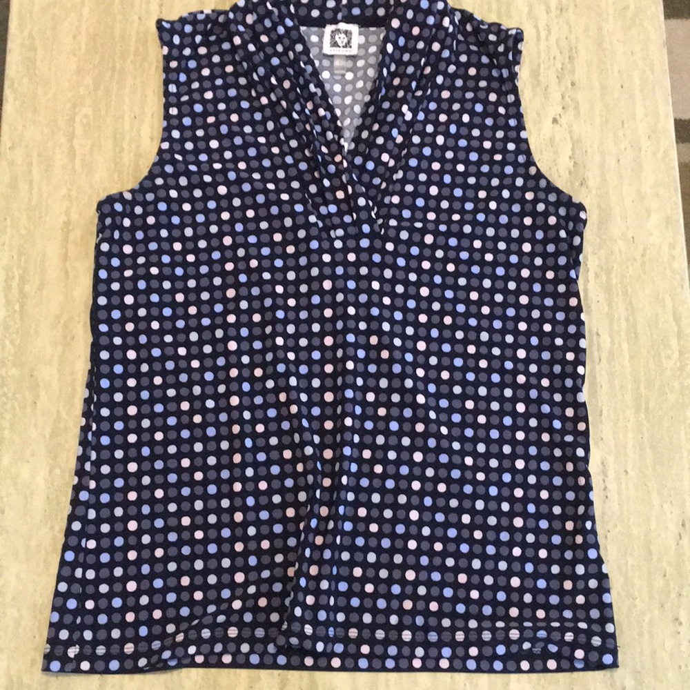 Anne Klein sleeveless top.  Size Small